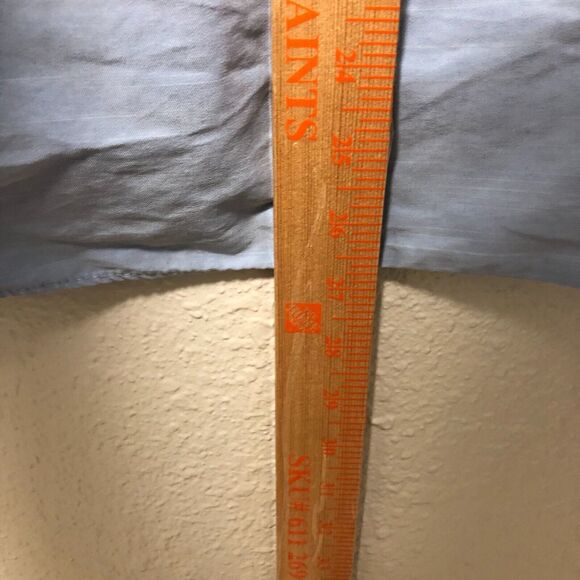 river island womens 14 top blue button up silver buttons large l pockets work tt - Picture 13 of 14